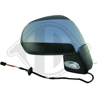 Imagen de Espejo retrovisor Diederichs 4235524 derecha imprimado convexo, abatible eléctricamente, con sensor de temperatura, para ajuste elect. espejo, calefac