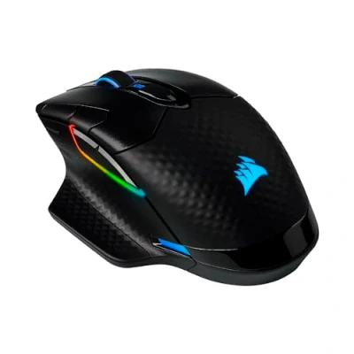 Imagen de Corsair DARK CORE RGB PRO Ratón Inalámbrico FPS/MOBA para Juegos 18.000 PPP 8 Botones Programables Sub 1ms Compatible con iCUE PC, Mac, PS5, PS4, Xbox Negro