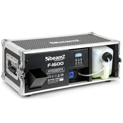 Imagen de BeamZ F1600 Fazer Máquina de humo con Flightcase, 1600 Watts, profesional, Control DMX, Ideal para DJs profesionales, conciertos, eventos, fiestas y discoteca a nivel profesional