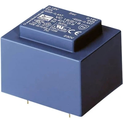 Imagen de Block VC 10/2/12 Transformador para PCB (1 x 230 V, 2 12 V/AC 10 VA 416 mA