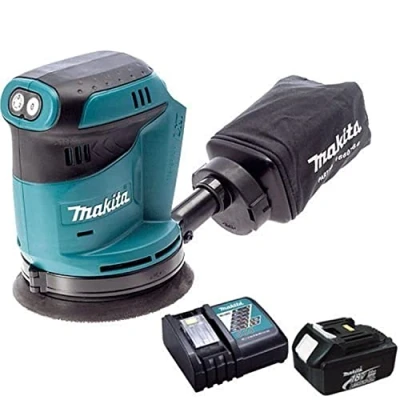Imagen de Makita DBO180Z Lijadora orbital aleatoria de iones litio 18 V, 1 batería y cargador 3 Ah