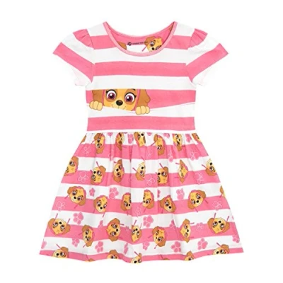 Imagen de Paw Patrol Vestido Ropa Verano Niñas Algodón Suave Vestidos Patrulla Canina Skye 6 7 Años