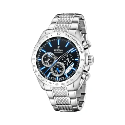 Imagen de Festina Cronógrafo para hombre (44,5 mm) esfera negra/brazalete de acero inoxidable F20668/6