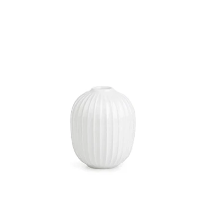 Imagen de Kähler Candelero Redondo Ø8,5 cm Hammershøi Diseño danés Hecho a Mano, Blanco