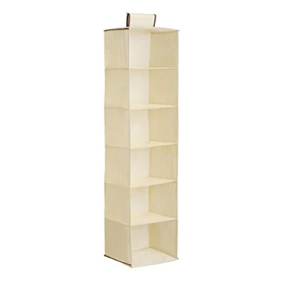 Imagen de Premier Housewares Zapatero para Colgar (6 Compartimentos), Color Beige