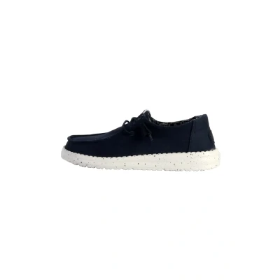 Imagen de Hey Dude Wendy Stretch Zapatos con cordones, Mujer, Talla: 38, Navy Tela