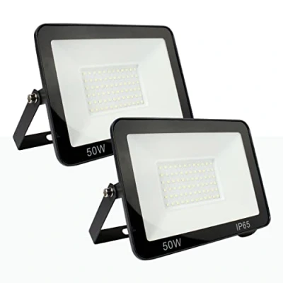 Imagen de Barcelona B1883 2 BC, LED Pack 2x Focos Exterior 50W IP66 Impermeable Floodlight con Reflectores,Foco proyector Iluminación para Calzada Terraza Jardin, x 3000K, Negro