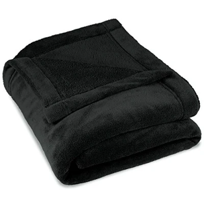 Imagen de CelinaTex Montreal Manta con Forro Polar de Microfibra, poliéster, Negro, 220 X 240