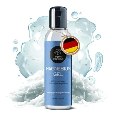Imagen de Organic Magnesium gel de magnesio Zechstein, 150 ml, 100% natural y puro, perfecto para deportes relajación muscular, líquido ultrapuro alta concentración