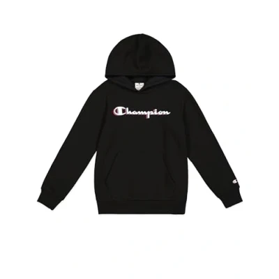 Imagen de Champion Legacy Boy Big Logo Hoodie, Sudadera con Capucha Niños, Black (KK001),
