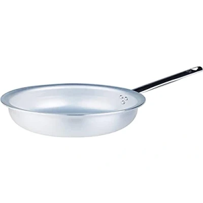 Imagen de Agnelli ALMA111BM32 Sartén para saltear Pasta y arroz con Mango Tubular de Acero Inoxidable, Aluminio Profesional 3 mm, 32 cm