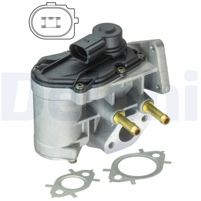 Imagen de DELPHI EG10411 12B1 Válvula EGR con juntas VOLKSWAGEN: Passat B6 Variant, Berlina, Golf 5, AUDI: A3 Sportback, Hatchback