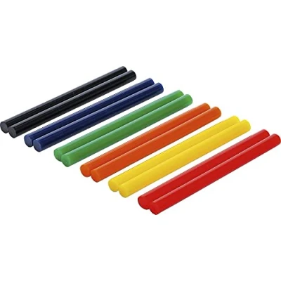 Imagen de BGS Diy 80847 Barras de pegamento termofusible coloreadas Ø 11 mm, 150 mm 12 piezas