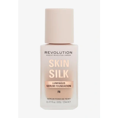 Imagen de Makeup Revolution, Skin Silk Serum Foundation, Light to Medium Coverage, Contains Hyaluronic Acid, F8, 23ml