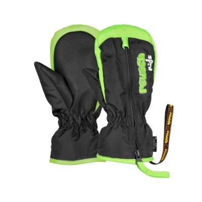 Imagen de Reusch Ben Centros Guantes, Unisex bebé, 716 Negro/Verde neón, i