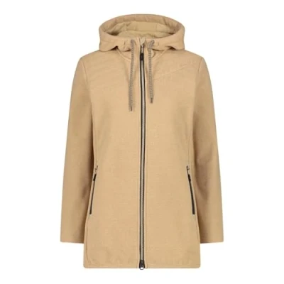 Imagen de CMP Chaqueta de forro polar Knit Tech con capucha fija para mujer, talla 44
