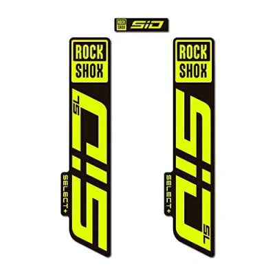 Imagen de STAR SAM Pegatinas Compatibles con horquilla bici Rock Shox Sid SL Select + 2020 Amarillo fluorescente 1 CMT