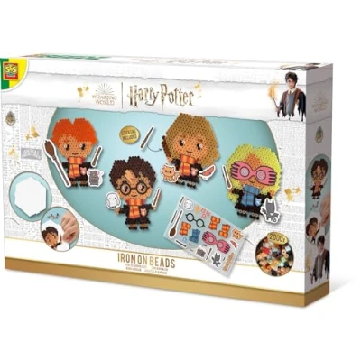 Imagen de SES Creative 9345 personajes de Harry Potter Iron Kids con 2000 piezas arte y manualidades fusibles sin PVC cuentas, tablero clavijas calcomanías, multicolor
