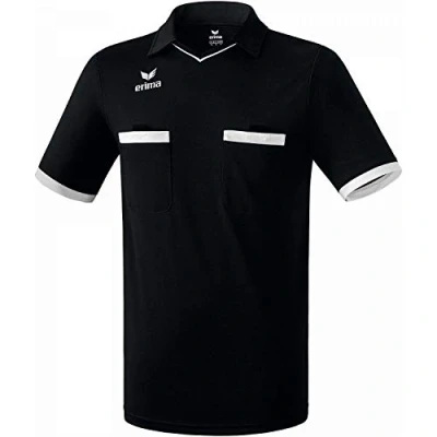 Imagen de Erima Saragossa Camiseta de Árbitro, Hombre, Negro/Blanco, XXL