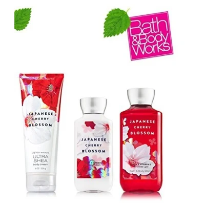 Imagen de Bath &amp; Body Works Colección de la firma &quot;japonés Kirschblüten&quot; Set regalo Körpercreme Duschgel Loción corporal