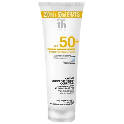 Imagen de Thader Th Pharma Fotoprotector Corporal en Tubo de Crema F.P.S 50+ 250 ml