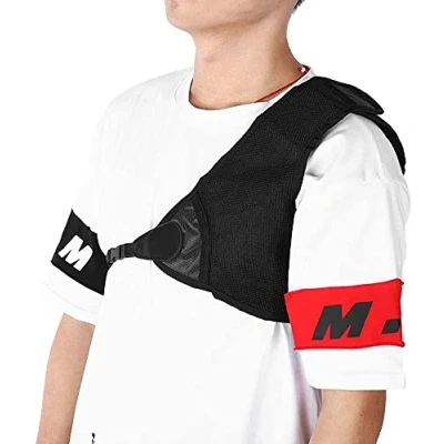 Imagen de Namvo protección de pecho para tiro con arco, protector ajustable nailon disparo, arco izquierdo caza, accesorios