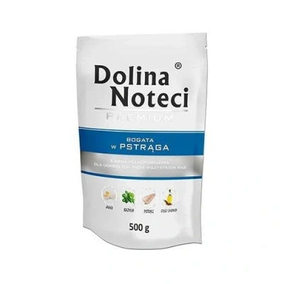Imagen de Comida Seca para Perros DNP Sp. z o.o. Dolina Noteci Dog 500g Trout Sachetka / 10