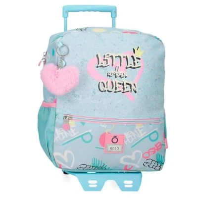 Imagen de Enso Little Urban Queen Mochila Escolar Infantil Fabricada en Poliéster, Tirantes Anchos y Ajustables Que se adaptan, Bolsillo Frontal.