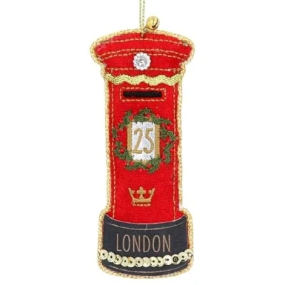 Imagen de Gisela Graham Buzón de Londres decoración árbol Navidad