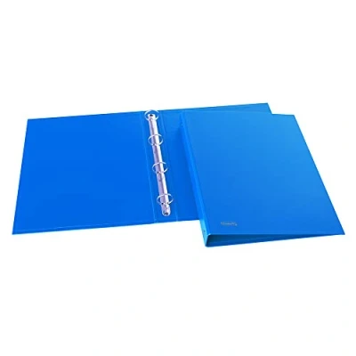 Imagen de Favorit, Archivadores de anillas Sprint cartón, 1 unidad, 22 x 30 cm, 4 redondas mm, azul