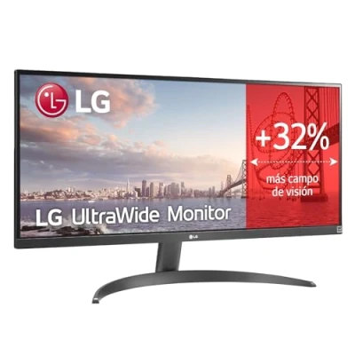 Imagen de LG UltraWide 29WQ60A B Pantalla PC Ultra Grande de 29&quot; IPS resolución UWFHD (2560 x 1080), 5 ms GtG 100Hz, HDR 10, sRGB 99%, AMD FreeSync, inclinable, USB C, Altavoces Integrados