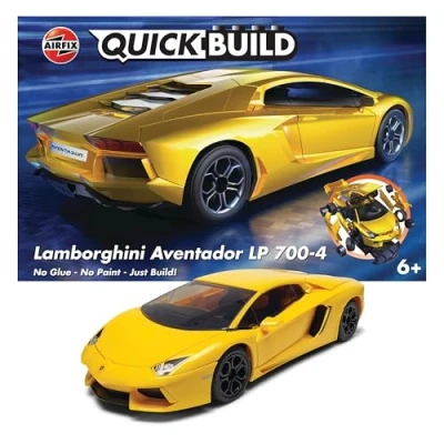 Imagen de Airfix QUICKBUILD Lamborghini Aventador, Kit de modelado, amarillo