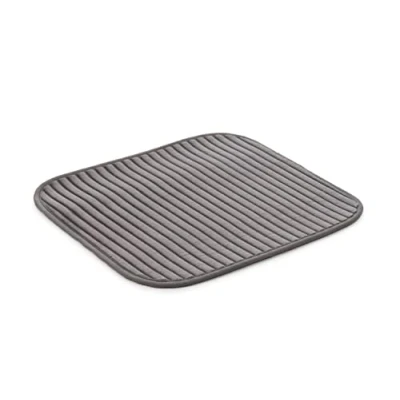 Imagen de Gözze Alfombrilla de WC antideslizante y suave en forma U, Poliéster, 50 x 45 cm Azul claro