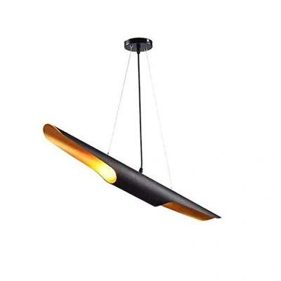 Imagen de NZDY Candelabro Industrial, Accesorio de Iluminación Colgante Vintage, Luz Techo para Cocina, Comedor, Sala Estar, Vestíbulo,a,6X60Cm (2X24 Pulgadas)
