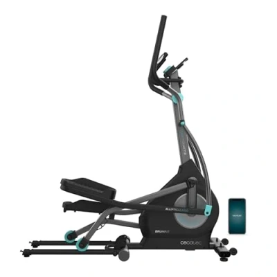 Imagen de Cecotec Bicicleta Elíptica Plegable con App Drumfit Elliptical 8000 Motor Pro. Resistencia Magnética Regulable a Motor, Pantalla y Soporte Dispositivos, Volante Inercia 8kg, Pulsómetro, Zancada 40cm