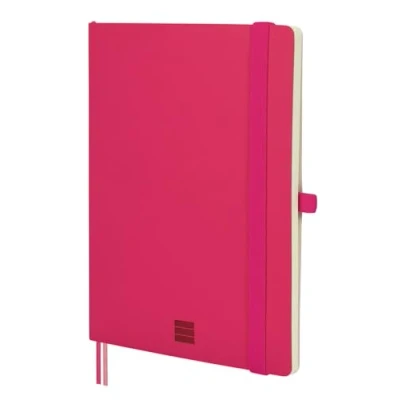 Imagen de Finocam Cuaderno Nexo Tapa Blanda Liso Fucsia A5 de Hojas Microperforadas Bolsillo y Portabolígrafo 72 Hojas,Ideal para Escribir Dibujar
