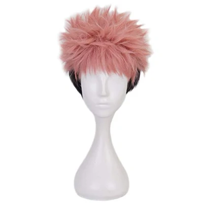 Imagen de HIROAKIYA Yuji Itadori Wig, Cosplay Wig with Cap, Length approx.28cm