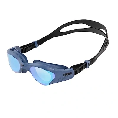 Imagen de arena The One Mirror Gafas de Natación Unisex para Adultos, con Grandes Lentes Espejo, Tratamiento Antiempañamiento, Protección UV, Puente Nasal Autoajustable, Juntas Orbit Proof