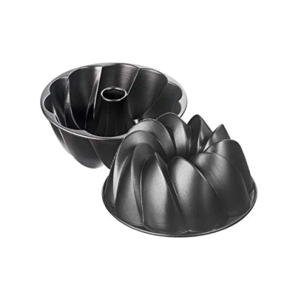 Imagen de ORIGINAL KAISER Inspiration Molde de Rosco 25cm Forma Curva Aluminio Fundido Antiadherente, Negro
