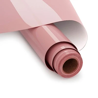 Imagen de Vinilo Textil Termoadhesivo,Oro Rosa HTV Película de 30 x 365 cm Rollo Transferencia Calor Vinilo, Termoadhesivo para Cricut y Silhouette Cameo (Oro Rosa)