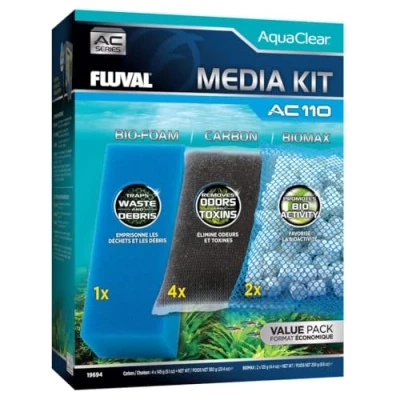 Imagen de Fluval Kit Carga Mantenimiento para Filtro Mochila Acuario AquaClear AC110