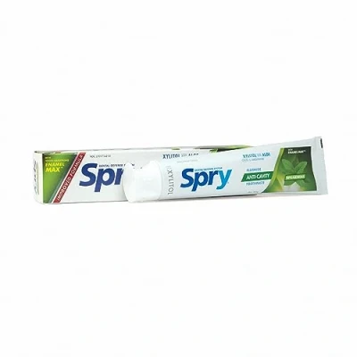 Imagen de Spry Toothpaste with Flouride by Xlear (Dentist Recommended to Help Fight Cavities and Gum Disease Xylitol) 4 Oz