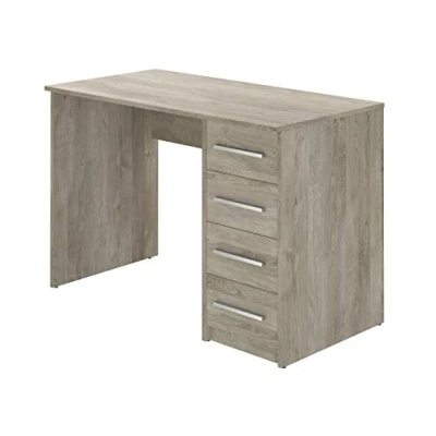 Imagen de Amazon Basics Rectangular Idro Modern Escritorio con 4 cajones, 56 x 110 73 cm (Efecto Roble) (Antes éramos Movian)