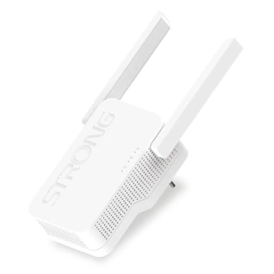 Imagen de STRONG WiFi Amplificador Repetidor 6 AX3000 Mbps Compatible con Box/Router 1 Puerto Gigabit Ethernet WAN/LAN Doble Banda 2,4 GHz + 5 2 Antenas Externas Blanco