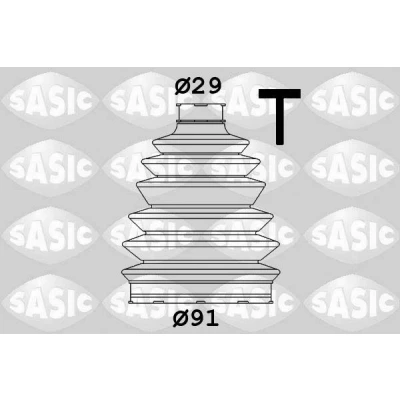 Imagen de SASIC 1900007 Fuelle Palier lado de rueda Termoplástico FORD: S Max Mk1, Transit Mk6 Furgón, Bus, PEUGEOT: 807, CITROËN: C8