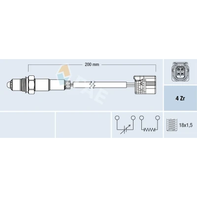 Imagen de FAE 77786 Sonda lambda HONDA: ACCORD 8