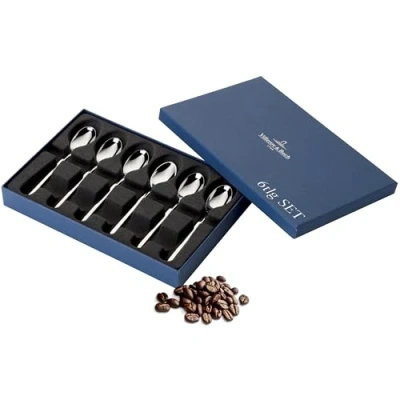Imagen de Villeroy &amp; Boch NewWave Set de cucharillas para expreso,Juego cucharas café expreso 6 pz.,acero inoxidable