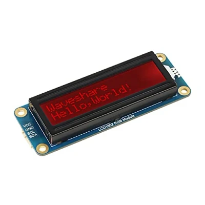 Imagen de 1602 Pantalla LCD Módulo 16x2 Caracteres Display de Retroiluminación RGB 16M Colores, para Arduino, Raspberry Pi/Pi Pico, Jetson Nano, Compatible con 3.3V/5V, I2C Bus