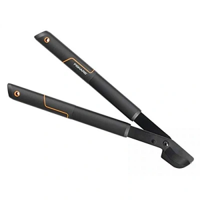 Imagen de Fiskars Podadera de dos manos SingleStep (S) L28, Revestimiento antiadherente, Acero precisión templado, Longitud: 50 cm, Negro, 1001432