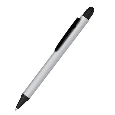 Imagen de Online bolígrafo de aluminio Stylus Silver, intercambiable, tinta negra, con tacto suave, lápiz táctil, 1 unidad